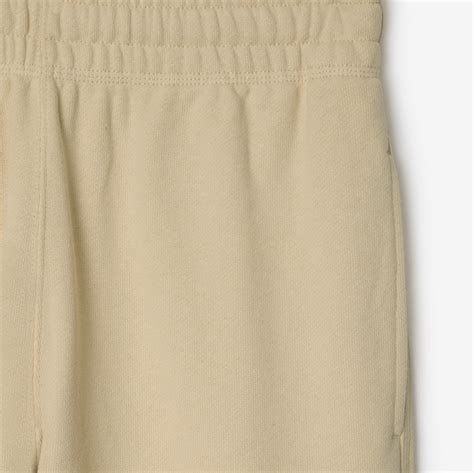 pantaloncini burberry che|Check Label Cotton Jogging Pants in Calico .